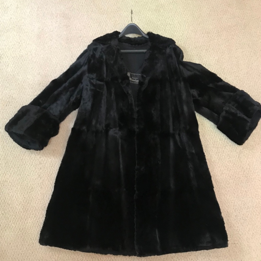Himmel & Sons Antique 1900s mouton fur coat